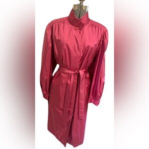 Fleet Street Trench Coat  Women's Size 18W Vintage Long Coat Overcoat Outerwear.